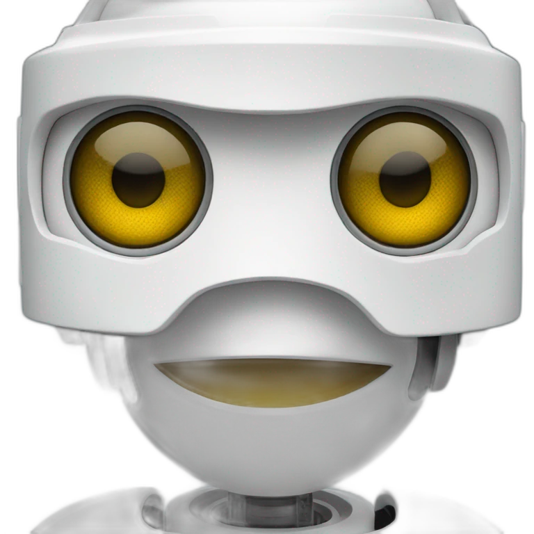 A hidden wheeled Robot with touche screen as face emoji
