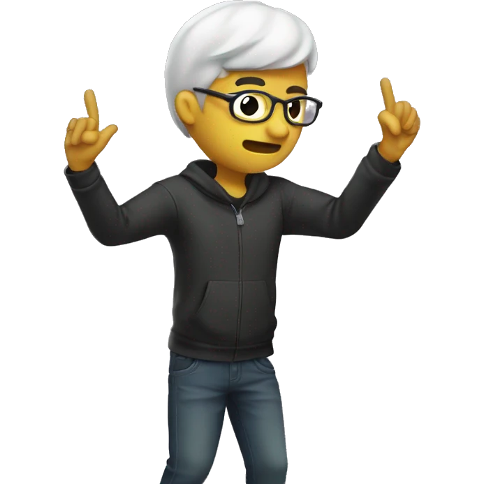 Persona haciendo un dab  emoji