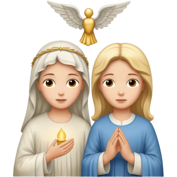mary and angle gabriel emoji