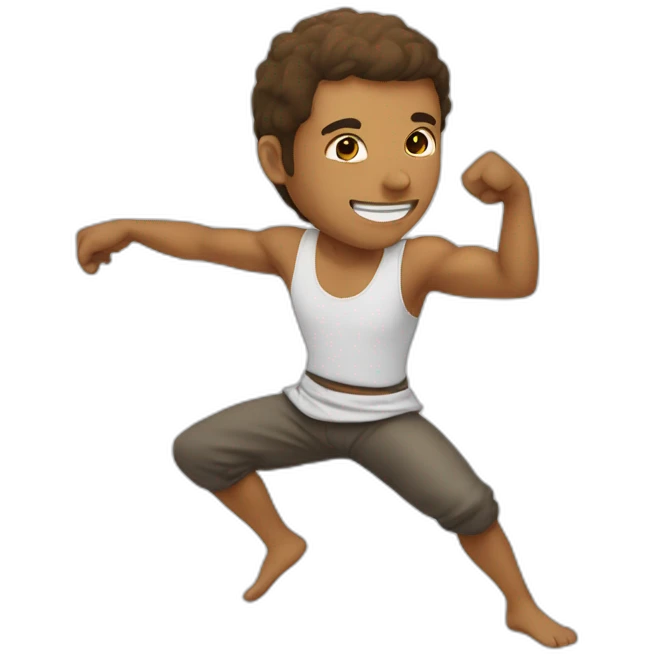guy doing capoeira emoji