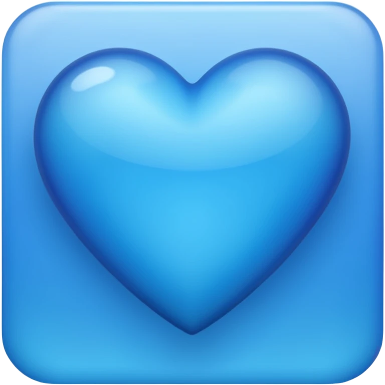 blue heart with a gradient emoji