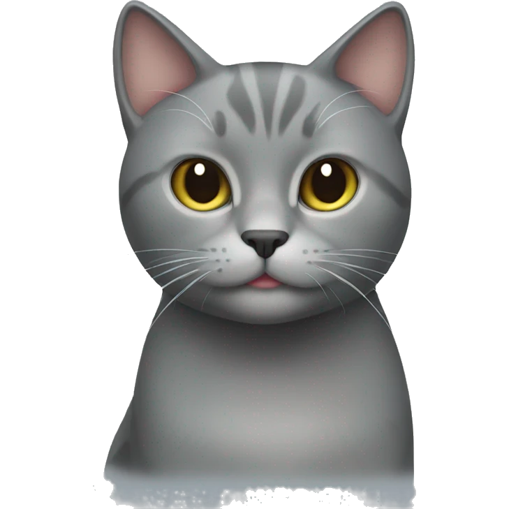 Grey cat emoji