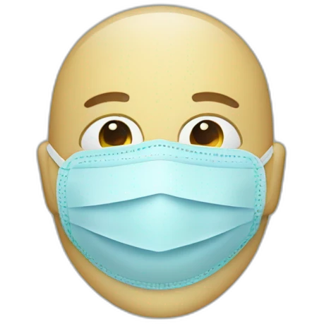 Antiseptic and medical mask emoji