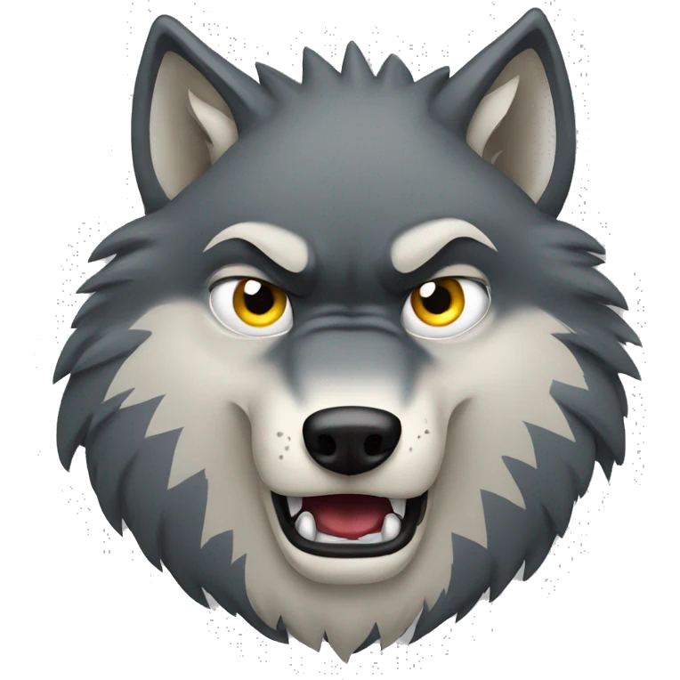 angry wolf emoji