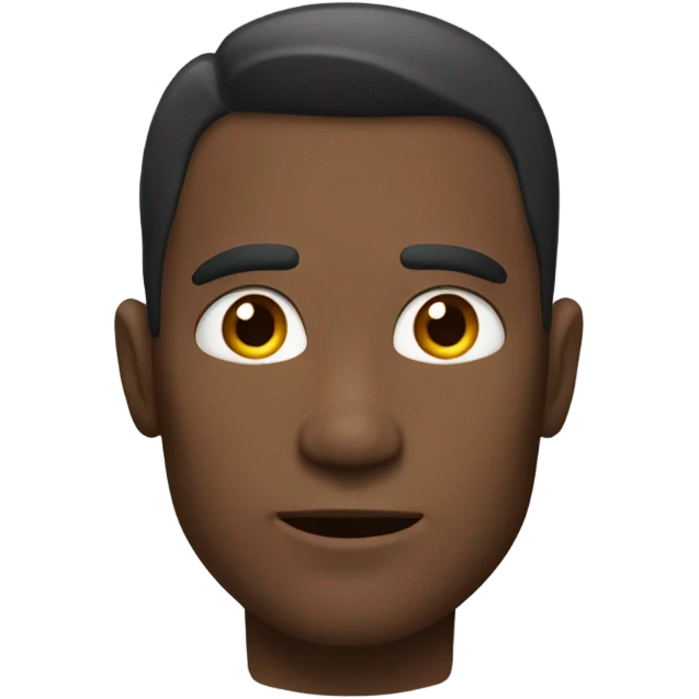 Man with really defined jawline emoji