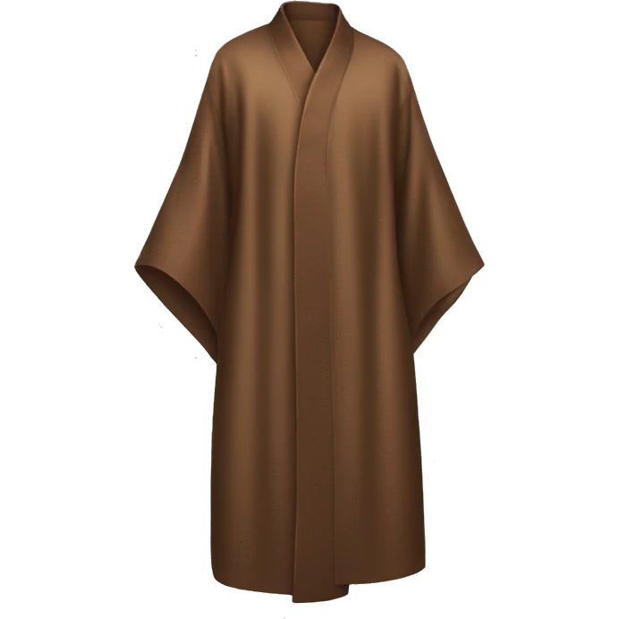 Brown silk robe  emoji