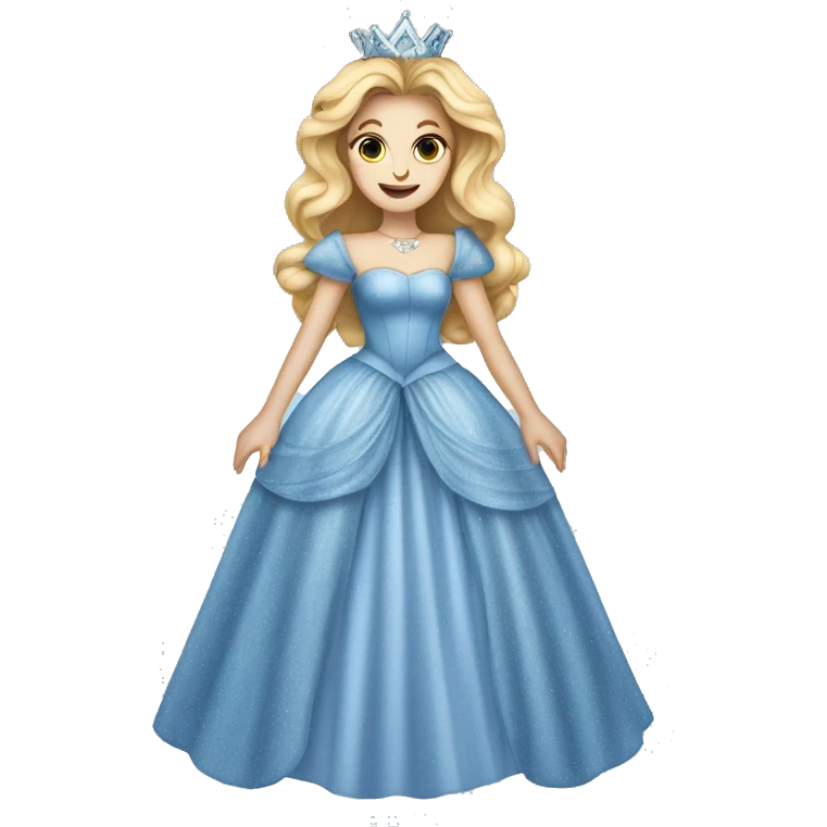 Glinda The Good Witch Wicked Blue Dress emoji