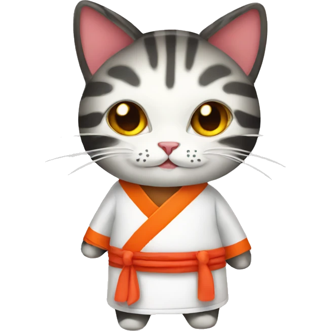 Cat in a sushi costume  emoji