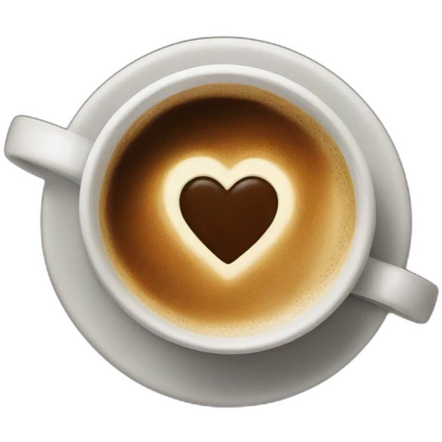 Coffee heart emoji