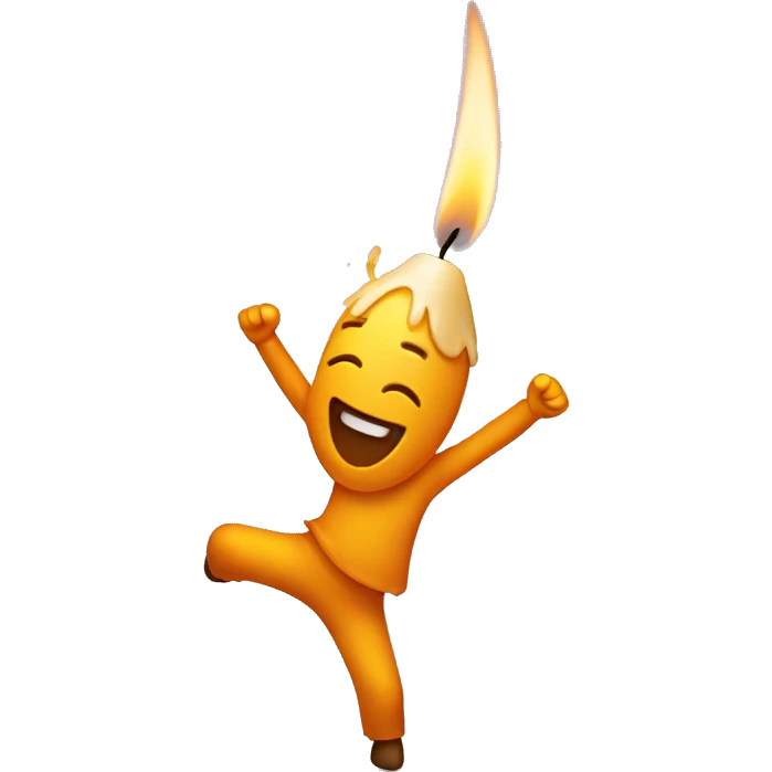 candle dancing emoji