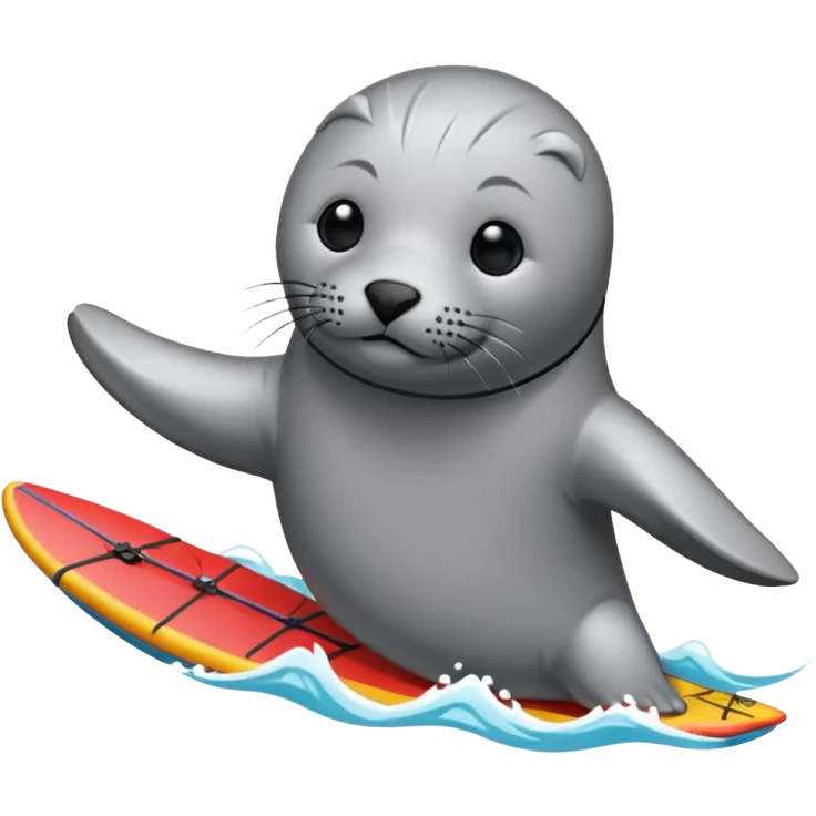 Seal kiteboarding  emoji