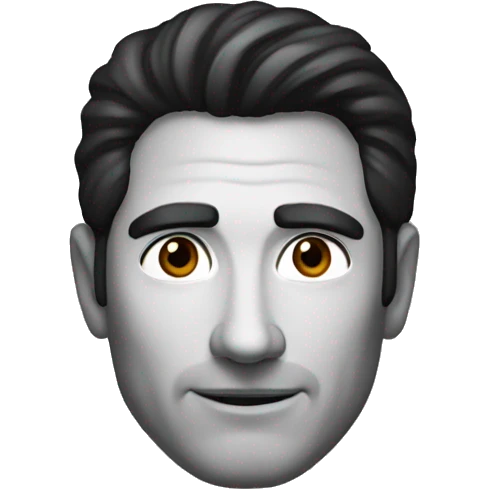 Handsome 50year old man with dark hair and dark eyes  emoji