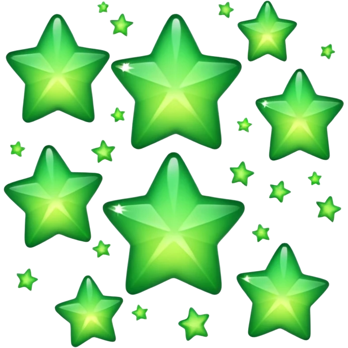 estrelas verdes emoji