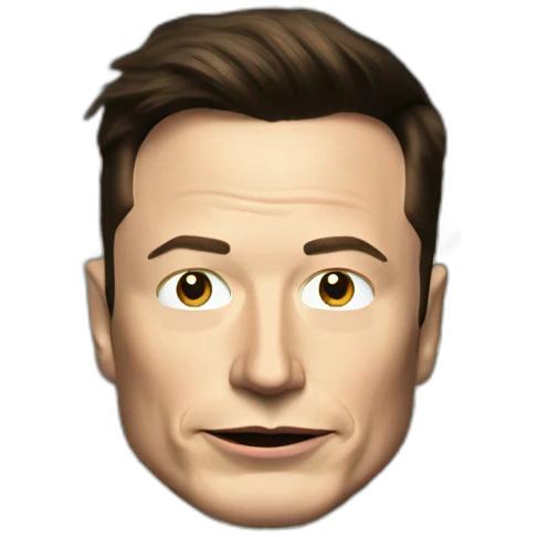 burned Elon musk with money emoji