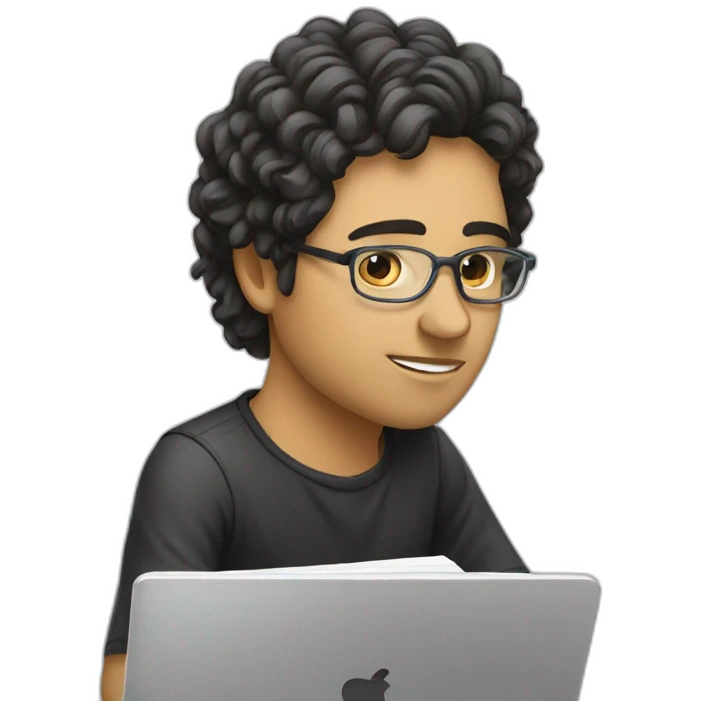a-composer-who-study-on-a- laptob emoji