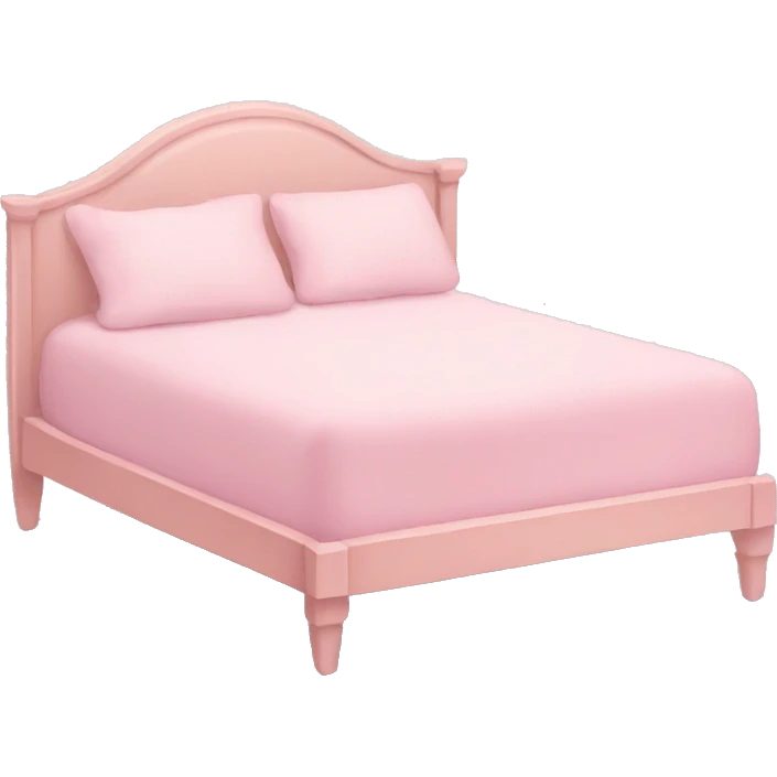Light pink bed emoji
