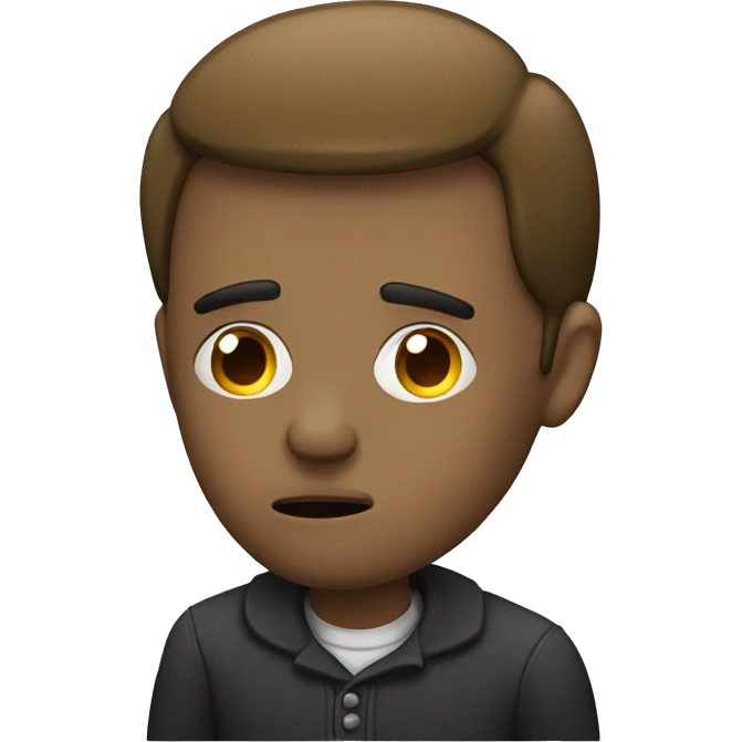 Persona triste con un cigarro  emoji