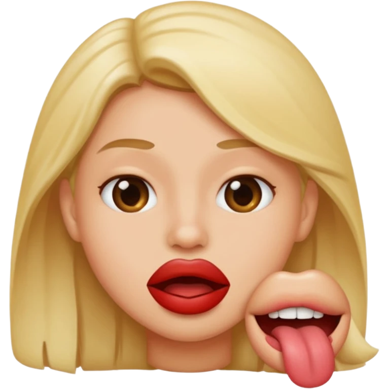 biting lip emoji