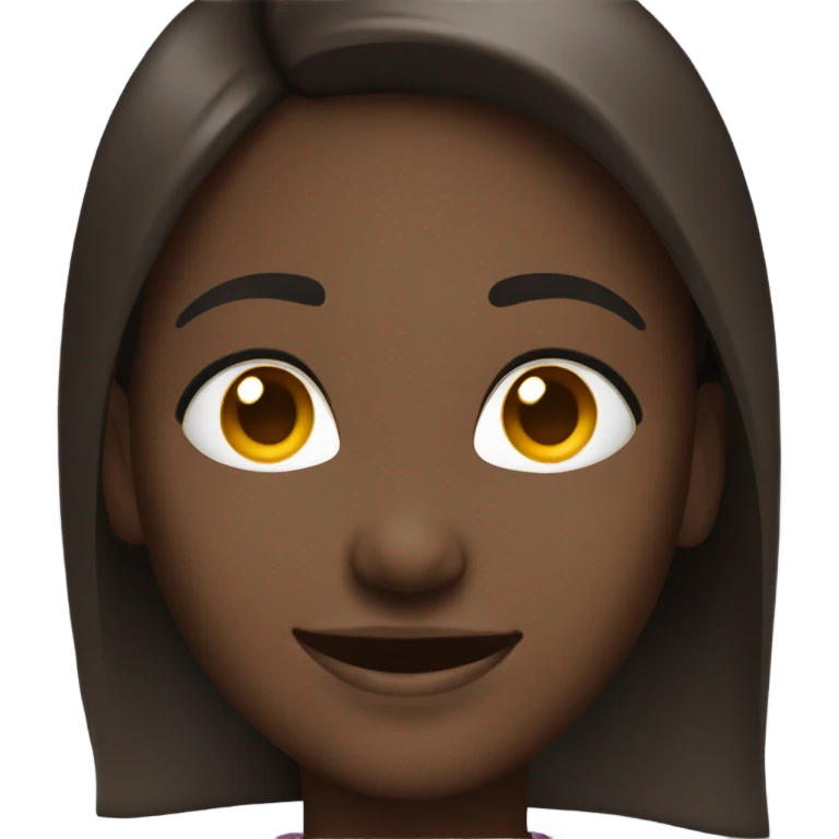smiling dark-skinned female portrait emoji