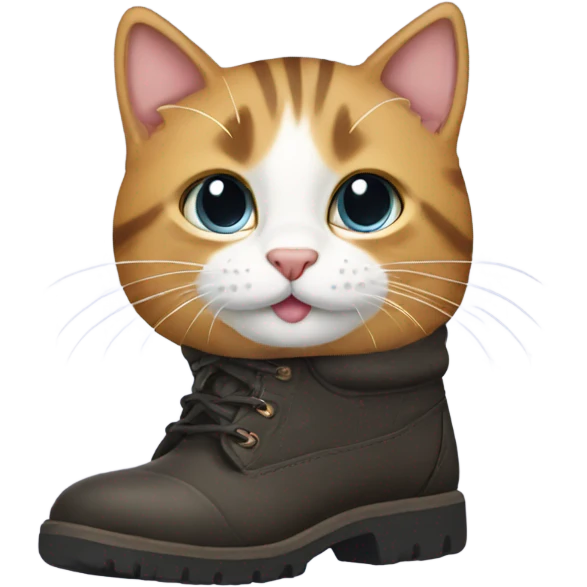 Cat wearing boots emoji