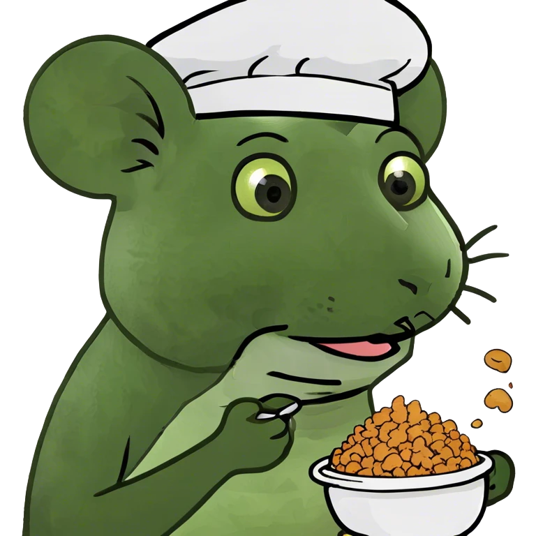 Mouse eating a cat emoji