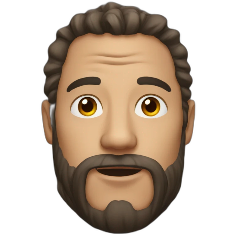 man in a beast emoji