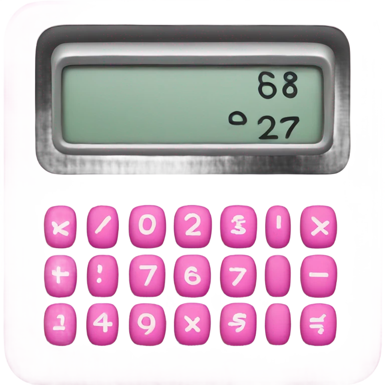 pink calculator emoji