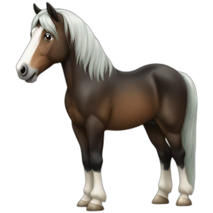 Irish cob horse emoji