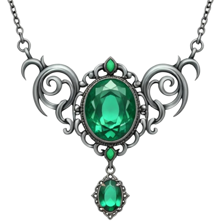 haunted cursed necklace emoji