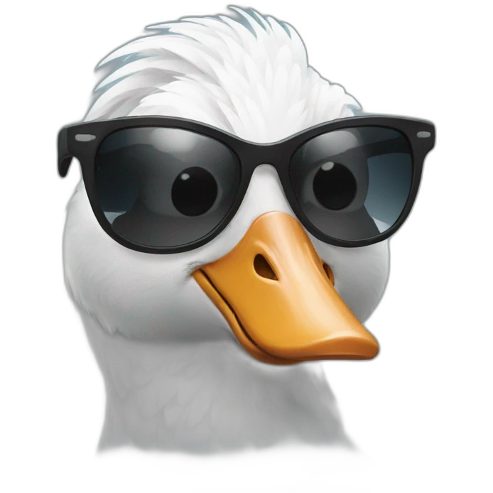 Goose in sunglasses  emoji