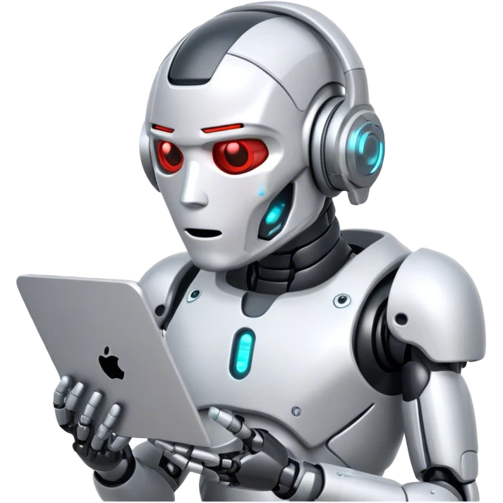 cyborg searching data emoji