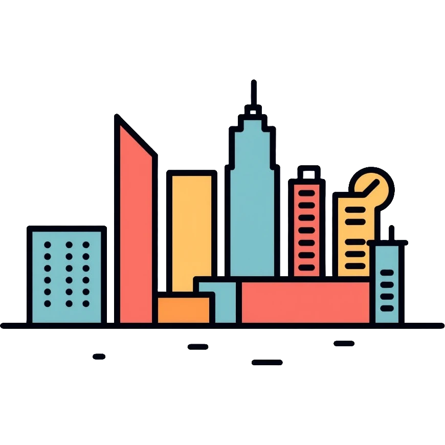 city skyline with buildings emoji