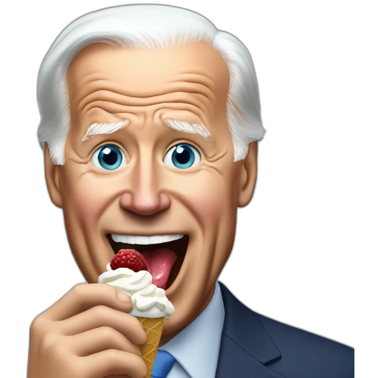 joe biden eating icecream emoji