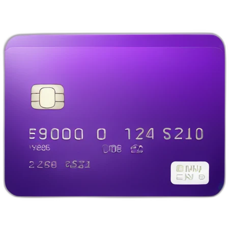 purple credit card emoji