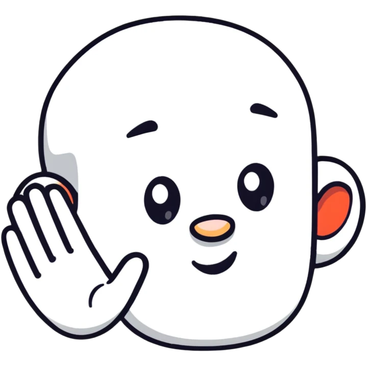 Person pointing to ear, deaf individual emoji