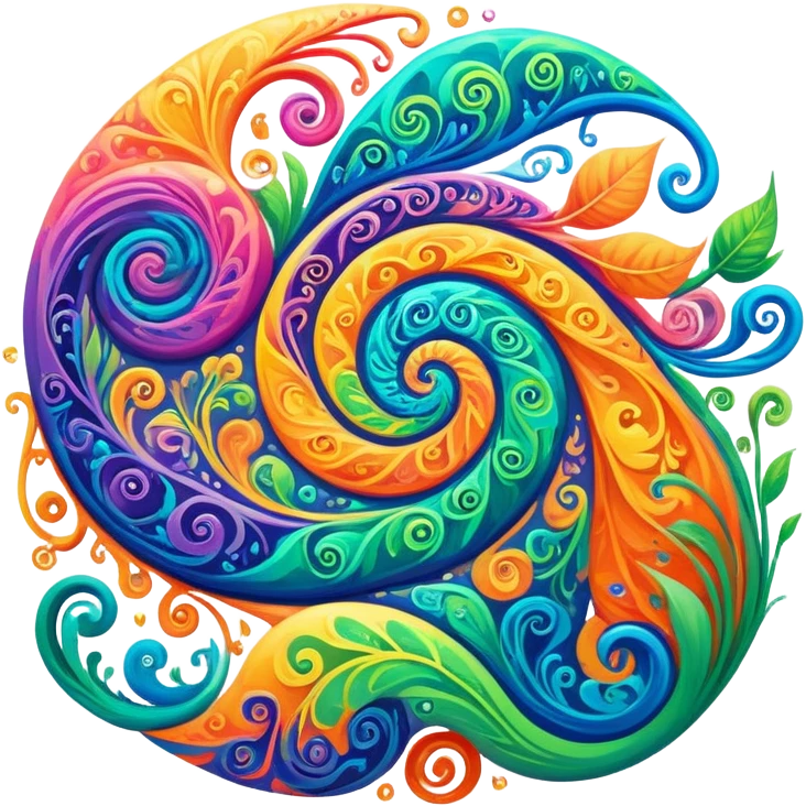 Trippy nature emoji