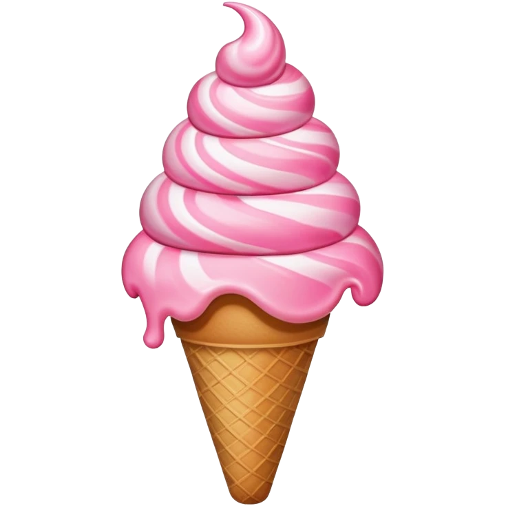 Ice cream pink  emoji