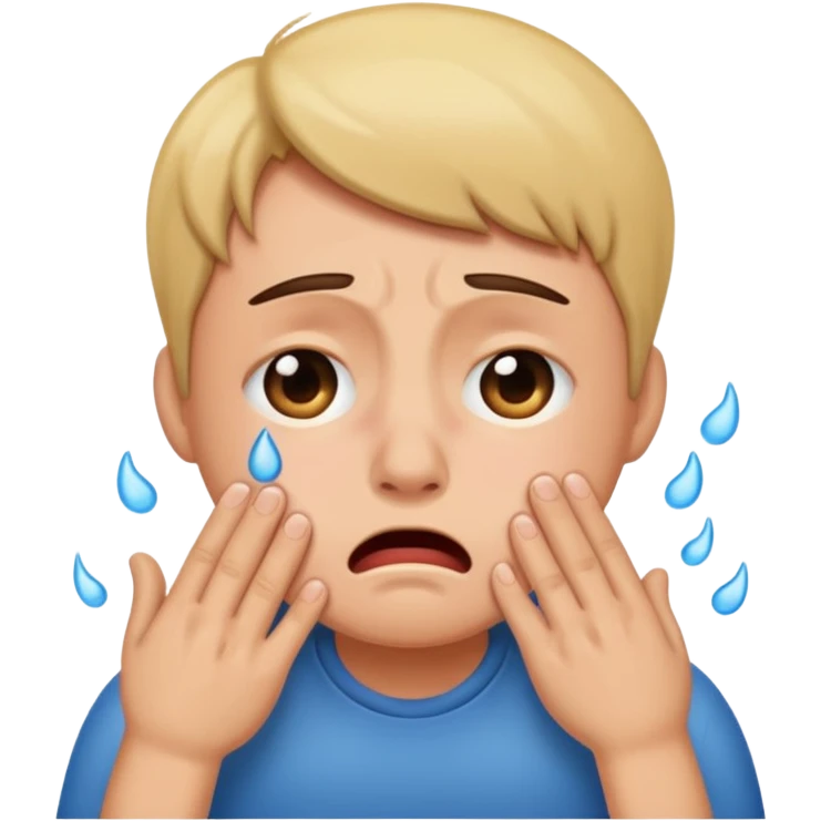 Farting cryint emoji