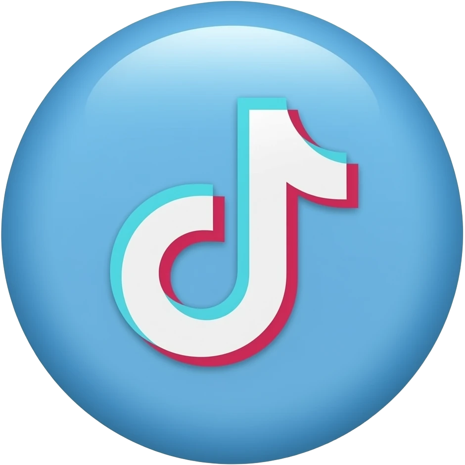 Галочка синяя круглая тикток emoji