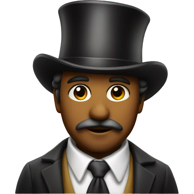 A painter wearing a tophat emoji