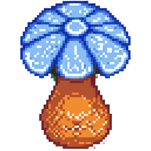 blue mushroom emoji