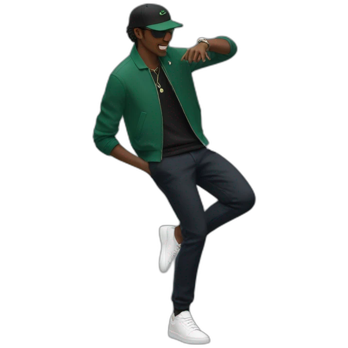 Guy using black lacoste in baile funk emoji
