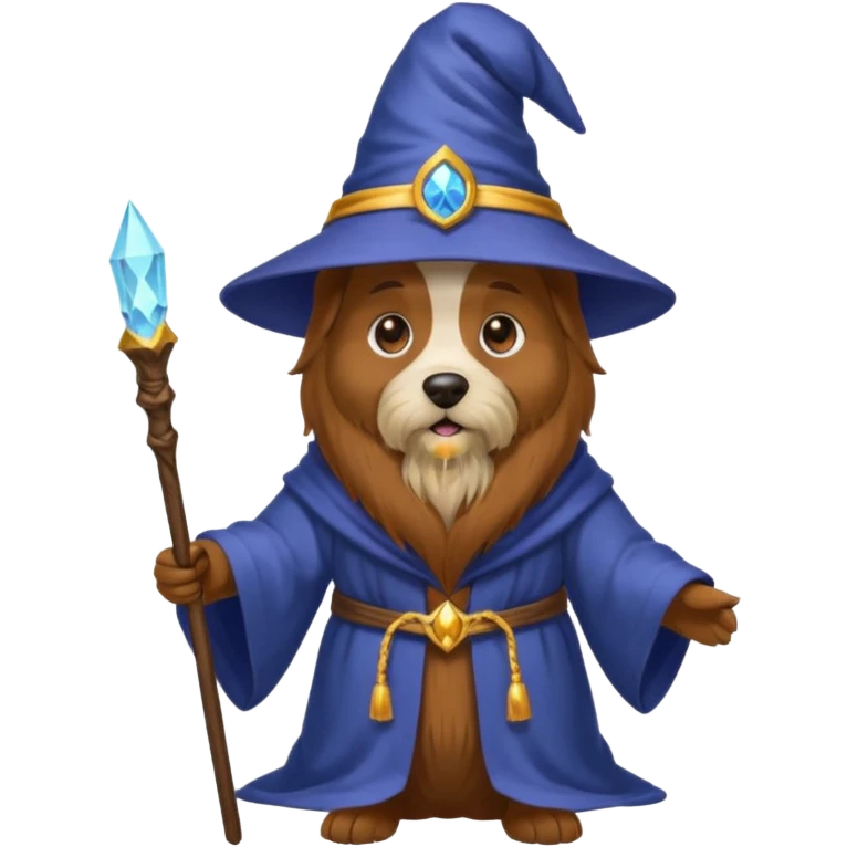 Dog wizard emoji