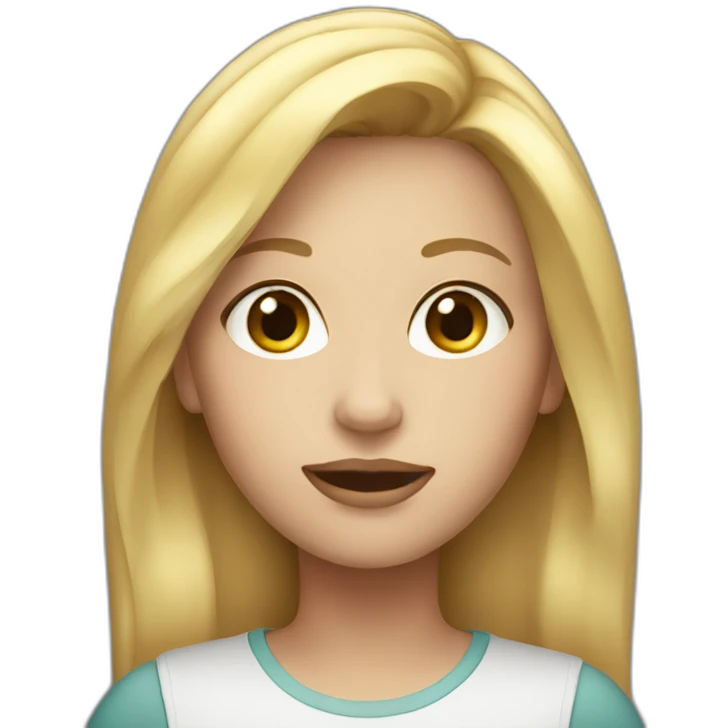 siri female with blond hair emoji