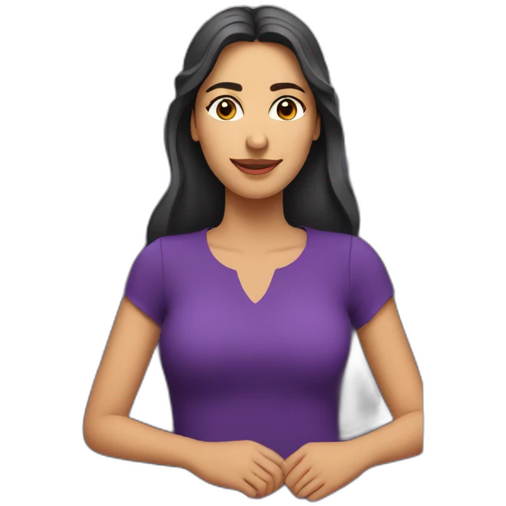 Armenian women in purple clothing in the bus emoji
