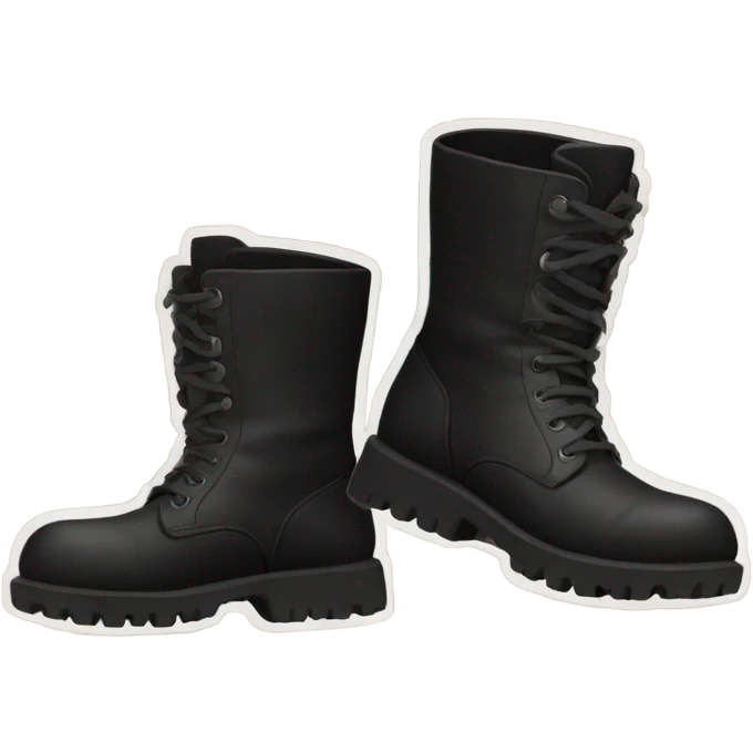 Black boots emoji
