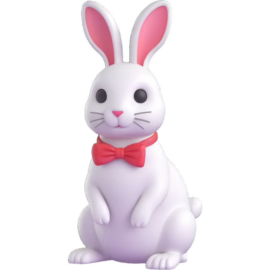 white rabbit emoji