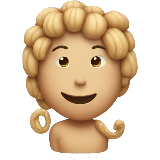 peanut with pigtail emoji