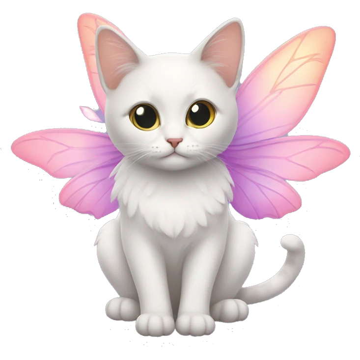 Cats with fairy wings emoji