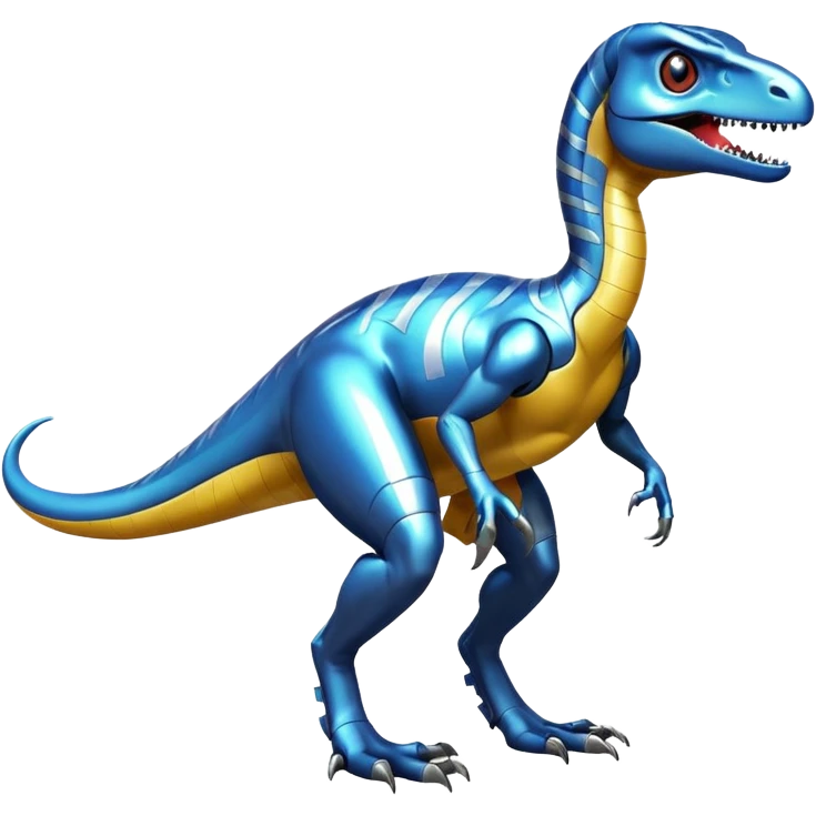 Futuristic Shiny Velociraptor-Fakémon-Pokémon emoji